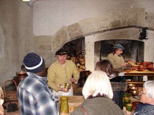 In the kitchen