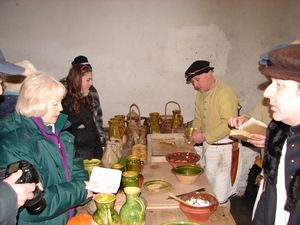 In the kitchen