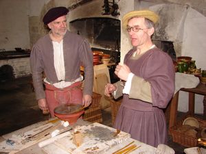 In the kitchen