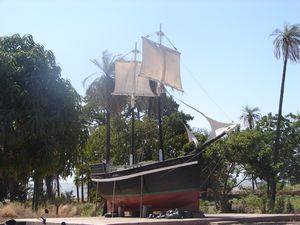 Replica of a slave ship