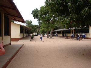 Pupils at break time