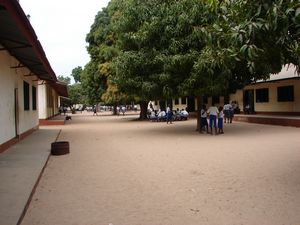 Pupils at break time